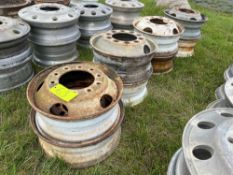 Stack of 8 Steel Wheels