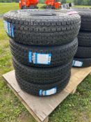Unused Set of 4 ST225/75R15 Radial Trailer Tires