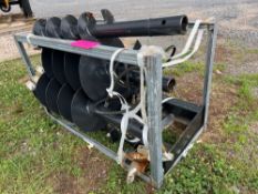 Unused JCT Auger Attachment W/ 3 Bits