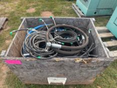 Crate of New Hydraulic Hoses