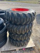 UNUSED Set of 4 10-16.5 Tires on rims