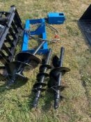 UNUSED Auger Attachment W/ 3 Bits