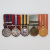 Canada WWII & Korea Medal Bar to Sgt. H.G. Edginton