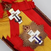 Spain Order of Naval Merit, Grand Cross Complete Set