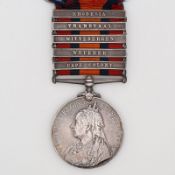 Great Britain Queen's South Africa Medal w/ Five Clasps