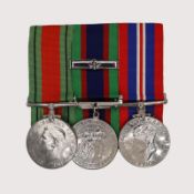 Canada WWII 3 Medal Bar