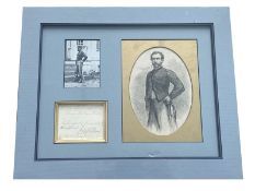USA Major General James Harrison Wilson 1837-1925 Signed Cutout