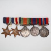 Canada WWII 5 Medal Bar