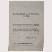 Chile 1964 Award Document for the Order of Merit