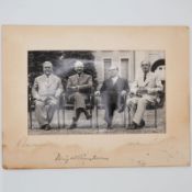 USA Signed Photo “The Big Four?? at the 1955 Geneva Summit