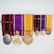 Thailand 3 Medal Bar w/ Matching Miniatures