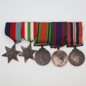 Canada WWII 5 Medal Bar