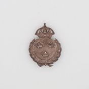 Sweden Military Badge, Hallmarked, Silver