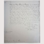 Sweden 1901 Hand Written Letter from King Oscar of Sweden to the King of Romania Carol I