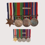 Canada WWII Medal Bar w/ Miniatures