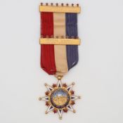 USA Daughters of Founders and Patriots of America Membership Badge, 14k Gold