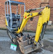 A WACKER NEUSON Model ET16 1.6T 360 degree Slew Tracked Mini Excavator, Serial No.01130 (2017)