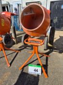 A BELLE Mini Mix Model M128 Portable 110V Electric Concrete Mixer, Serial No. 1140730M12B (2024)