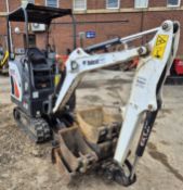 A BOBCAT E19 1.8T 360 degree Slew Tracked Mini Excavator, Serial No. B4PK14000 (2021) with fitted