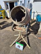 A BELLE Mini Mix Model M128 Portable 110V Electric Concrete Mixer, Serial No. 992702M12B (2019) with