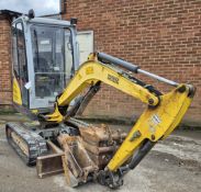 A WACKER NEUSON 2400Kg 360 degree Slew Tracked Mini Excavator, Serial No. 00274 (2014) with Glazed