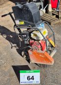 A BELLE Compact Petrol Powered Pedestrian Concrete Cutting Floor Saw