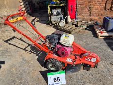 A RAYCO Petrol Powered Walk Behind Stump Grinder