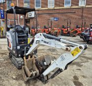 A BOBCAT E19 1.8T 360 degree Slew Tracked Mini Excavator, Serial No. B4PK13962 (2021) with fitted