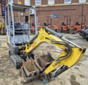 A WACKER NEUSON Model ET16 1.6T 360 degree Slew Tracked Mini Excavator, Serial No. 01473 (2017) with