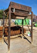 A Steel Framed 1-Ton Bag Loading Hopper