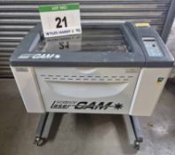 A TECHSOFT Lasercam Laser Etching Machine with 670mm x 490mm Bed and A Z Axis Motion Control, Year