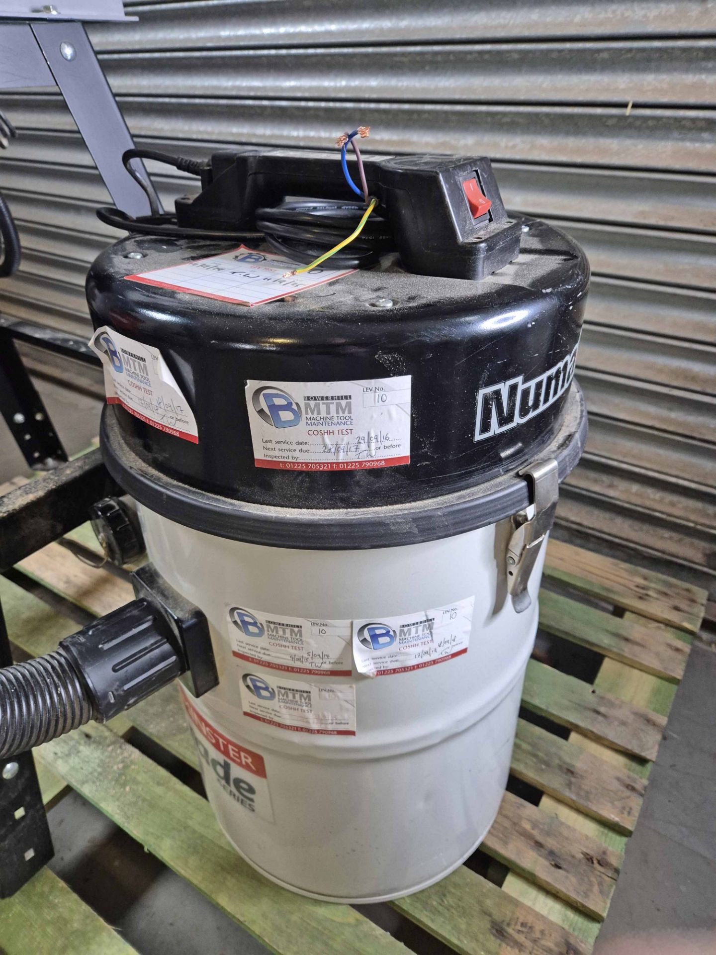 An AXMINSTER DL12 inch Frame mounted Disc Sander with A NUMATIC Dust ...