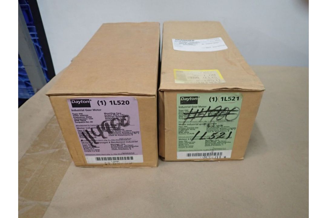 Lot of (2) Dayton Industrial Gear Motors - Image 1 of 10