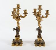 Paar Prunkkandelaber, Frankreich, um 1870