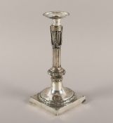einflammiger Leuchter, Silber, Johann Friedrich Trana, Augsburg, 1785-87