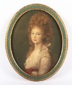 Luise v. Preußen, kolorierter Stich, R.