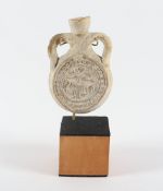 seltene St. Menas-Pilgerflasche, byzantinisch, ca. 5.-7.Jh.n.Chr., Kölner Privatsammlung E.P.