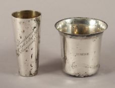 zwei Becher, 800-950/ooo, 19./A.20.Jh.