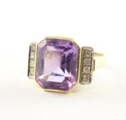 Ring, 585/ooo GG, Amethyst