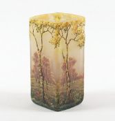 kleine Paysage de verre-Vase, Daum, um 1900