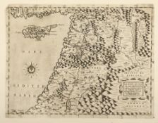 Palästina - Vorderasien, Kupferstich, 26,5 x 34, rest., ungerahmt