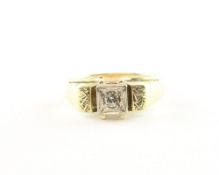 Brillantring, 585/ooo GG, 3,2g