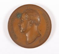 Medaille, Bronze, Friedrich Wilhelm von Preußen, Nach 50 Dienstjahren, 1857