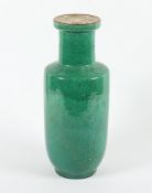 Vase, Porzellan, apfelgrün, China, 19.Jh.