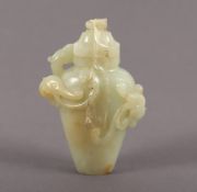 Miniaturvase, Jade, China