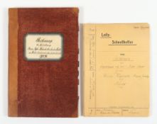 Rechnungsbuch und Sammlung Rechnungen, um 1909/11