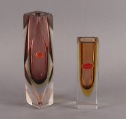 zwei Vasen, Glas, Murano