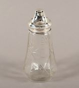 Zuckerstreuer, Glas, Montierung 925/ooo