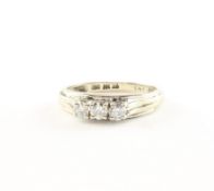Brillantring, 585/ooo WG, 2,7g