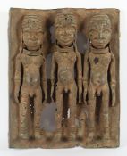 Drei Figuren, Bronze, Benin